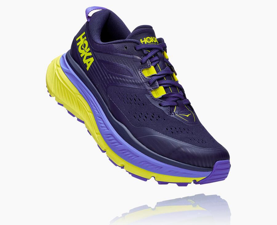 Hoka One One Trail Schoenen Heren - Stinson Atr 6 - Blauw/Groen - VI2345968